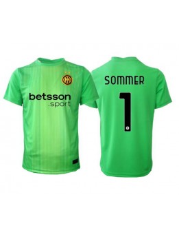 Muži Futbalové oblečenie Inter Milan Yann Sommer #1 Brankarsky 2025-26 Krátky Rukáv - Tretina Muži Futbalové oblečenie Inter Milan Yann Sommer #1 Brankarsky 2025-26 Krátky Rukáv - Tretina